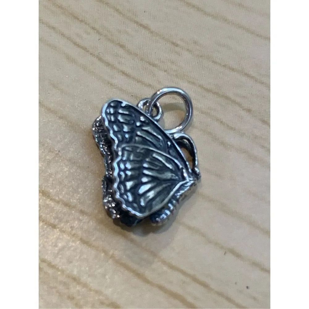 Butterfly 3D Sterling Silver Jewelry Charm #nature #butterfly